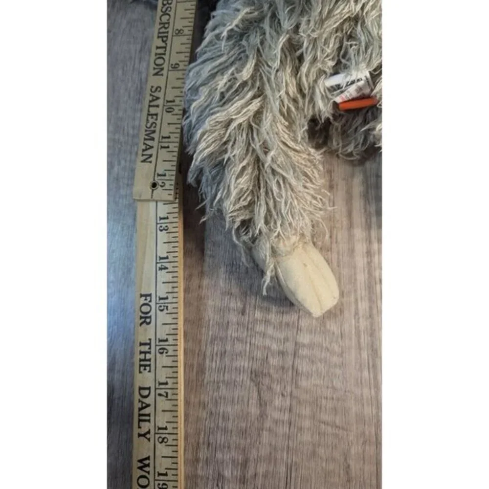 Wild Republic‎ Sloth Plush Shaggy Grey Stuffed Animal 13 Inch Three Toed 10963